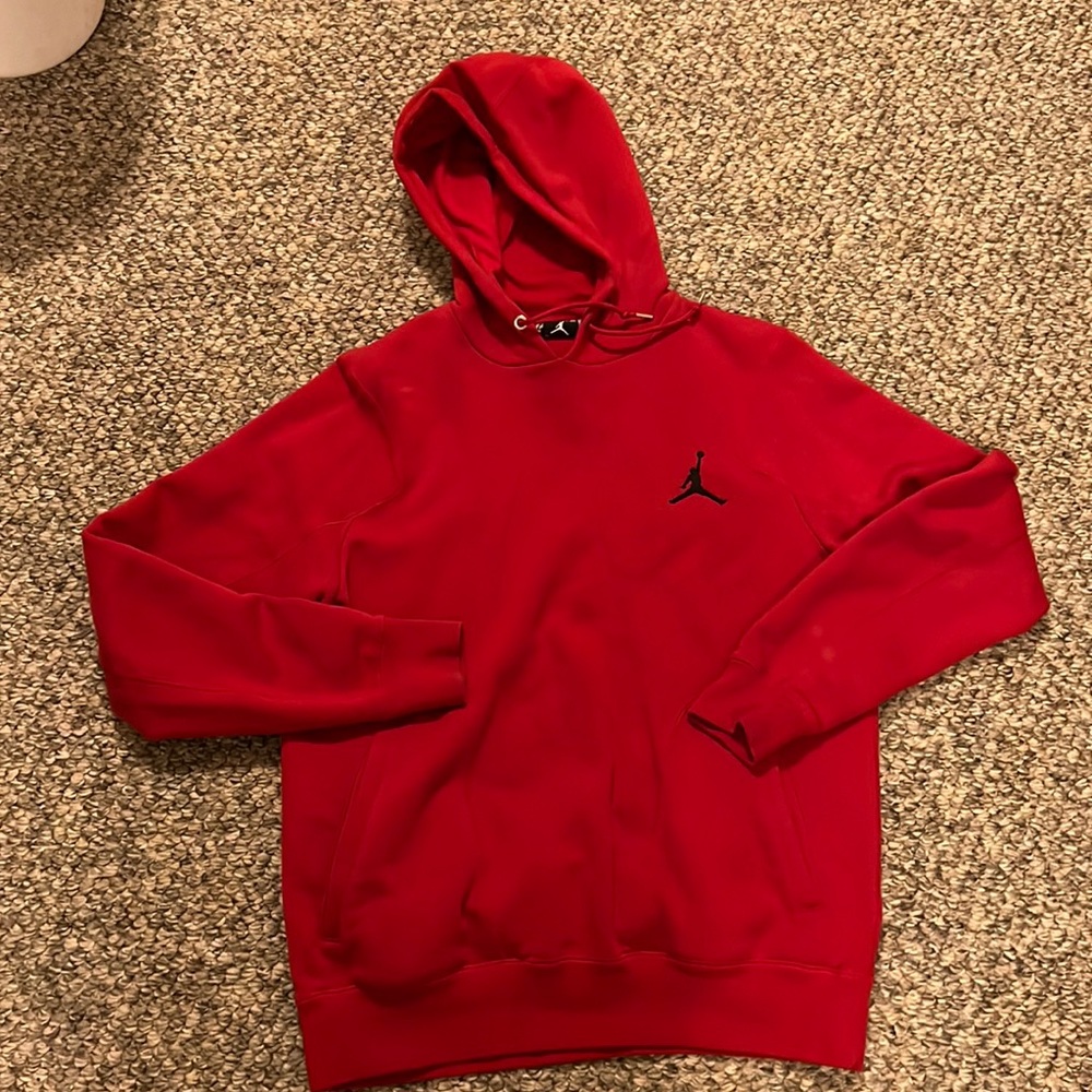Mens red Jordan hoodie